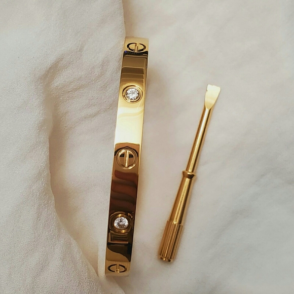 Screwdriver bangle love bangle 18k gold plated - Picture 14 of 15